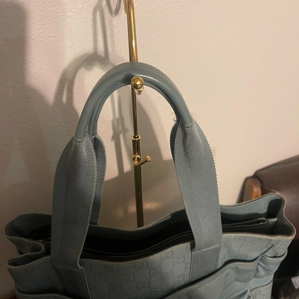 Gucci Guccissima Light Blue Tote Bag